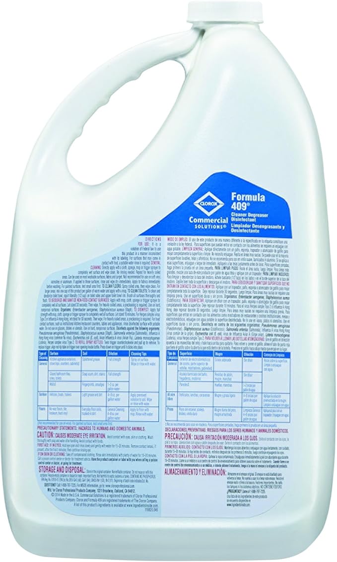Formula 409 35300CT Cleaner Degreaser Disinfectant Refill 128 oz (Case of 4)
