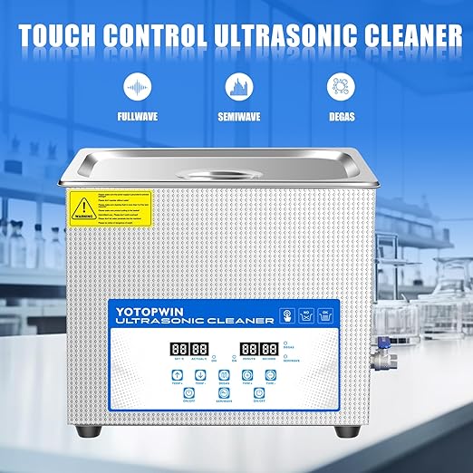 Large Professional Ultrasonic Cleaner 10L with Digital Timer &amp Heater Ultra Sonic Parts Cleaner Carburetor Cleaning Machine Lab Ultra Sound Cleaner Stainless Steel Tank Fast Cleaning for Tools PC