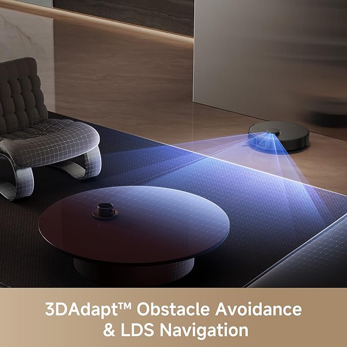 Mova E30 Pro Plus Robot Vacuum 19000Pa Suction DuoRoller Brush Anti-Tangle Self-Emptying 90-Day Hands-Free Extendable Side Brush for Edge Cleaning App &amp Voice Control