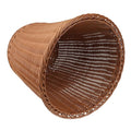 Mobestech Woven Rattan Trash Basket Household Rubbish Container No Lid Compact Wastebasket for Bathroom Bedroom Office Home Use Random Color Random Color
