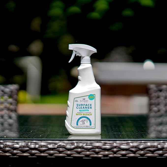 Juniper Surface Cleaner With Bleach All-Purpose Cleaner for Bathroom Kitchen Toilet 25 Fl. Oz Trigger Spray Bottle (Pack of 4) Total 100 Ounce