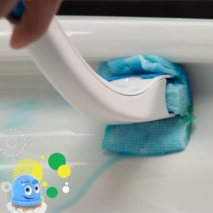 Scrubbing Bubbles Flushable Toilet Wand Refills Fresh Brush Toilet Cleaner Refill Pads Cleans Limescale &amp Fights Odors Citrus Scent 10 Count Pack of 4