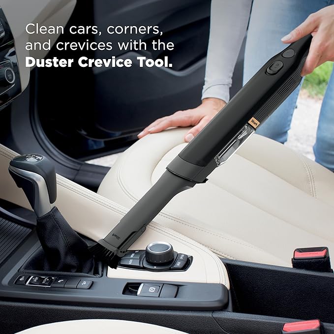 Shark WANDVAC Cordless Hand Vac Lightweight Versatile and Portable at 1.4 lbs. Powerful Suction for Pet Hair Charging Dock One-Touch Empty for Car &amp Home Duster Crevice Tool Black WV201BK