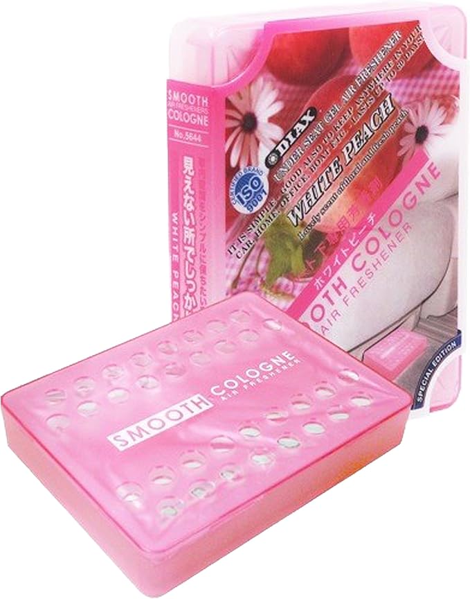 4-Pack Home/Office/Car/Auto Smooth Cologne White Peach Scent Air Freshener JDM Genuine Diax Japan