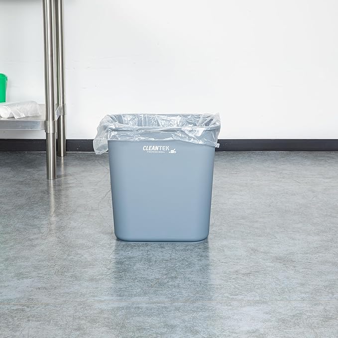 Restaurantware-RW Clean 13 Gallon Trash Bags 1000 Light-Duty Garbage Can Liners- Fits 12-16 Gallon Trash Cans Stretchable Clear Plastic Bin liners with Star Seal Bottom