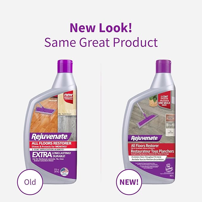 Rejuvenate All Floors Restorer Fills Scratches Shines And Protects All Floor Types Including Hardwood Laminate Vinyl And Tile 32 Ounces