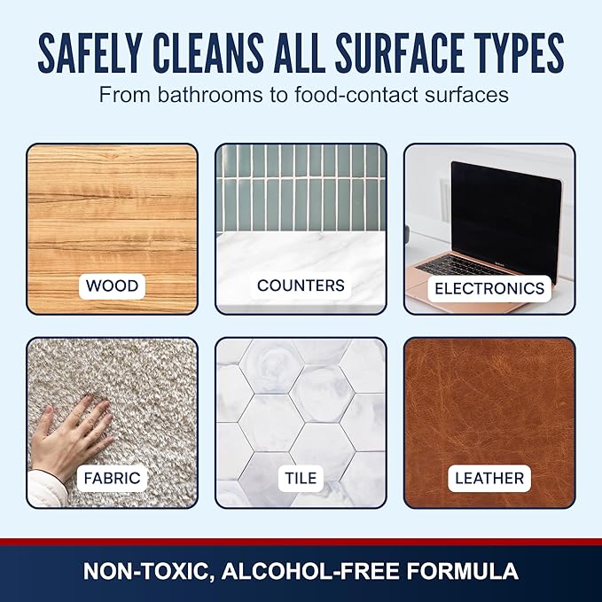 PENTAGON SAFETY EQUIPMENT All Surface Cleaner Spray (32oz) – Non-Toxic Streak-Free &amp Alcohol-Free | Safe for Electronics Glass Kitchen &amp Bathroom | Family-Safe Formula Made in USA