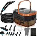 BEAMNOVA Handheld Steam Cleaner Car Steamer for Auto Detailing High-Pressure Multi-Purpose Steam Cleaning Machine 42 oz for Car Interior Kitchen Bathroom Grout &amp Tile Floors Rose Gold