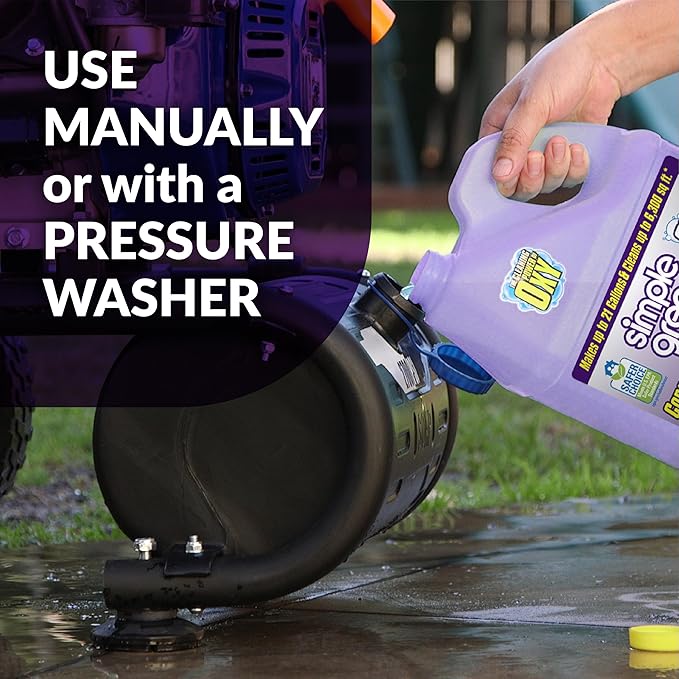 Simple Green Oxy Solve Concrete and Driveway Pressure Washer Cleaner Purple Unscented 128 Fl.Oz
