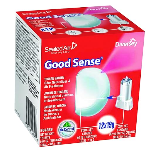 Diversey 904889 Good Sense Automatic Spray System Tuscan Garden Scent 0.67oz Cartridge (Case of 12)