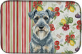 Caroline's Treasures Kerry Blue Terrier Vegetables Dish Drying Mat Absorbent Dish Drying Mat Pad for Kitchen Counter Dish Drainer Mat for Countertop 14 x 21 Multicolor