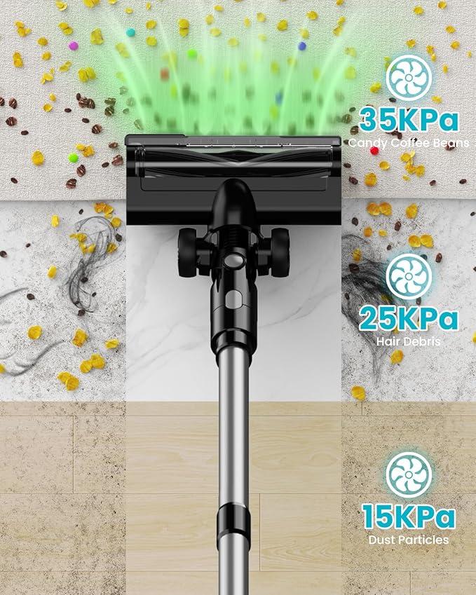 Cordless Vacuum Cleaner for Makita 18V Battery 7-in-1 Lightweight Stick Vacuum with HEPA Filter 35KPA Suction 350W Brushless Motor 3 Modes for Floor Carpet Car(Battery Not Included)