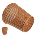 Woven Wastebasket Trash Can 29X29Cm Simulated Rattan Storage Container Home Kitchen Rubbish Bin Without Lid Decorative Trash Storage