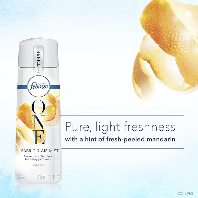 Febreze One Fabric and Air Mist Refill Mandarin Scent 10.1 Ounce
