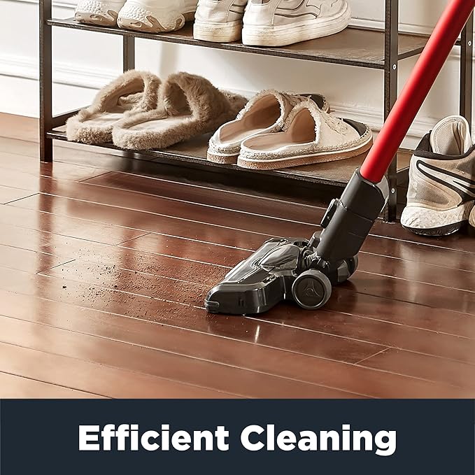 Eureka Cordless Vacuum Cleaner Vacuum Cleaner for Home Rechargeable Lightweight Stick Vacuum for Hardwood and Pet HairRose Red NEC101