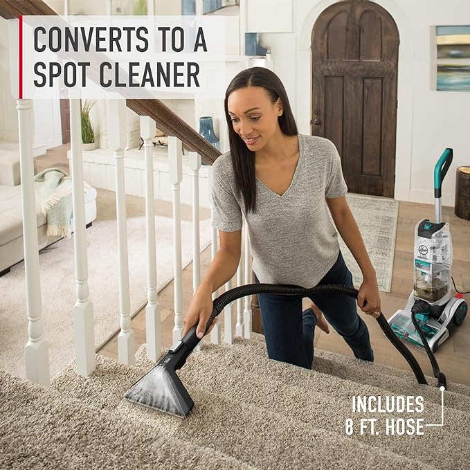 Hoover SmartWash Automatic Carpet Cleaner Machine Deep Cleaning Carpet Shampooer Machine Pair with a Hoover Cleaner Solution for a Bright Refreshed Home