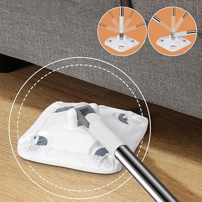 Genérico Portable Mop | Replacement Facial Towel for Cleaning Dust Cleaner for Kitchen Floors – for Kitchen Bathroom Shower Home Commercial Apartment Garage Residence