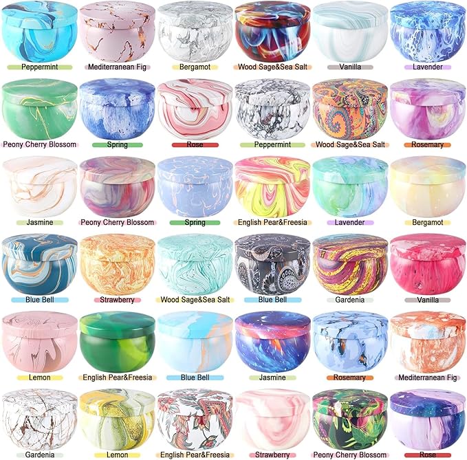 36 Pack Scented Candles Set for Home Relaxing Stress Relief Aromatherapy - Natural Soy Wax and Fragrance - Gifts for Women Mom Best Friend Wife Birthday