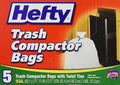 Hefty Trash Compactor Bags 18 GAL - 5 CT