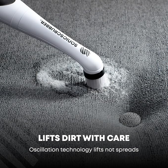 Household Cleaning Brush Power Scrubber - Electric Spin Scrubber Brush for Home Kitchen &amp Bathroom - Grout Cleaner &amp Removes Mould (Washing-Up System Spin Brush)