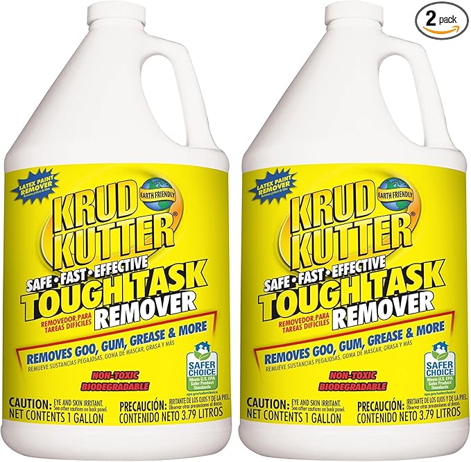 Garage Tek Krud Kutter KR012 KR01 Clear Tough Task Remover with No Odor 1 Gallon 128 Fl Oz (Pack of 2)