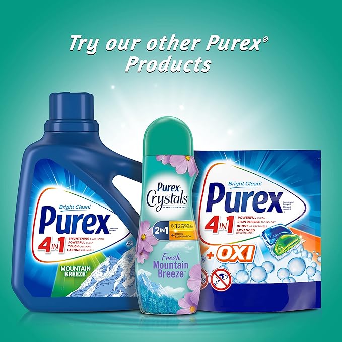 Purex Crystals In-Wash Fragrance and Scent Booster Fresh Mountain Breeze 21 Ounce