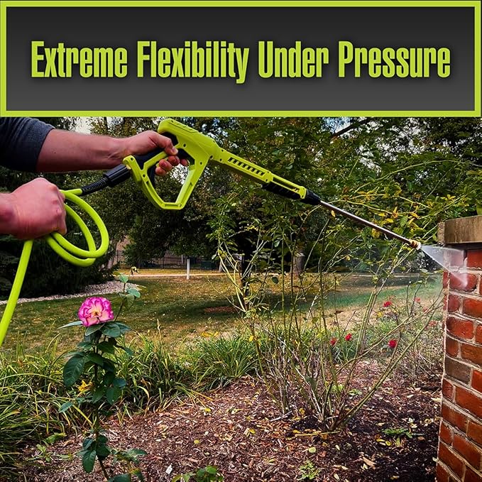 Flexzilla Pressure Washer Hose 5/16 25' M22 3100PSI ZillaGreen - HFZPW3525M-E