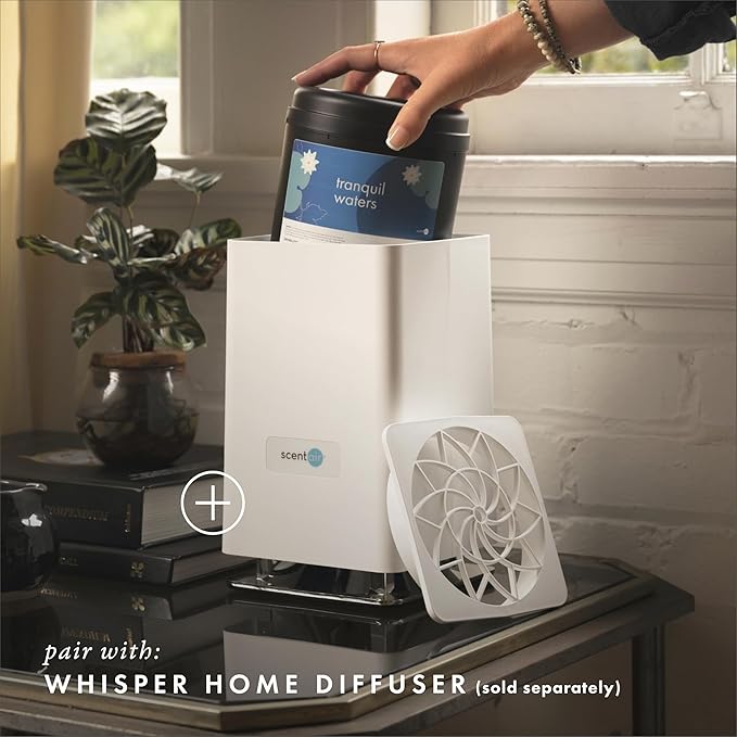 ScentAir Whisper Home Monthly Plug-in Refill Fragrance Cartridge for Home and Office Tranquil Waters