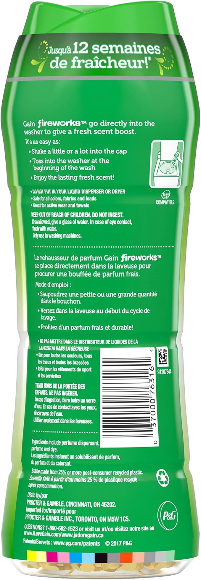 Gain Fireworks Scent Booster Beads for Washer Original 10 oz 4 Count