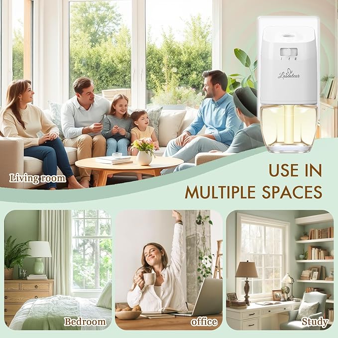 Plug In Air Freshener Refills Palo Santo Eucalyptus &amp Sage Baby Powder Scent - 12 Count 7.92 Fl Oz Fragrance for Home Bathroom Office Compatible with Air Wick &amp Glade Not Include Glad
