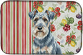 Caroline's Treasures Blue Lakeland Terrier Vegetables Dish Drying Mat Absorbent Dish Drying Mat Pad for Kitchen Counter Dish Drainer Mat for Countertop 14 x 21 Multicolor