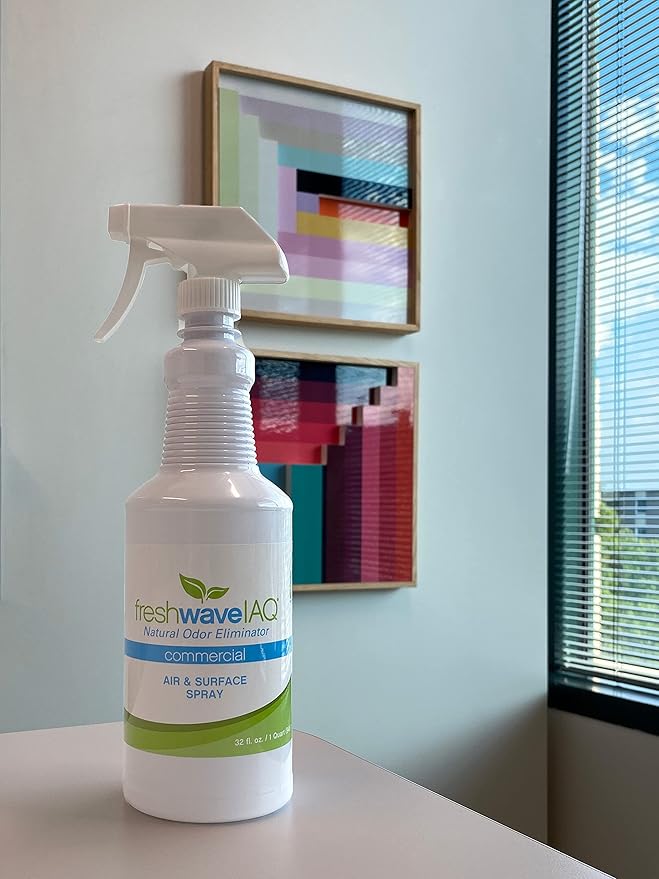 Fresh Wave IAQ Commercial Odor Eliminating Air &amp Surface Trigger Spray 32 Fl. Oz. | Pack of 3 | Safer Odor Relief | Natural Plant-Based Odor Eliminator | Odor Absorber for Home or Commercial Area