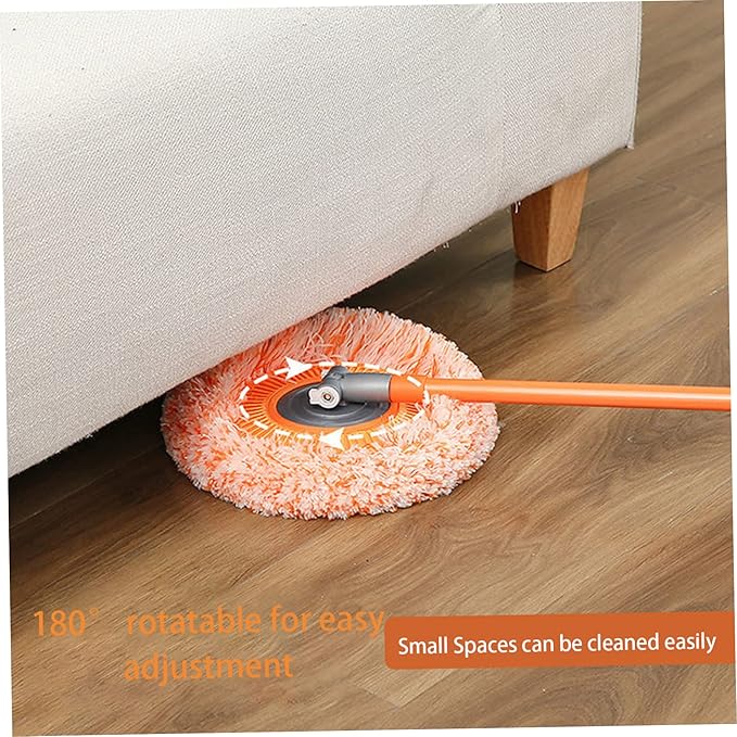 Wall Cleaning Mop Rotatable Adjustable Microfiber Clean Mop Long Scrubbing Brush with 4 Heads Long Handled scrubbing Brush