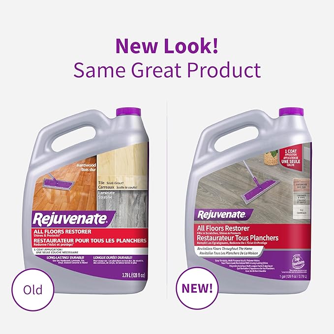 Rejuvenate All Floors Restorer Fills Scratches Shines And Protects All Floor Types Including Hardwood Laminate Vinyl And Tile 1 Gallon