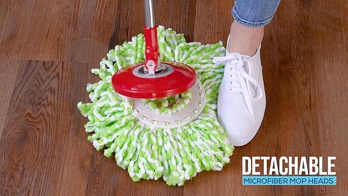 SIMPLI-MAGIC 79229 Spin Including 3 Mop Heads Regular Blue/Grey