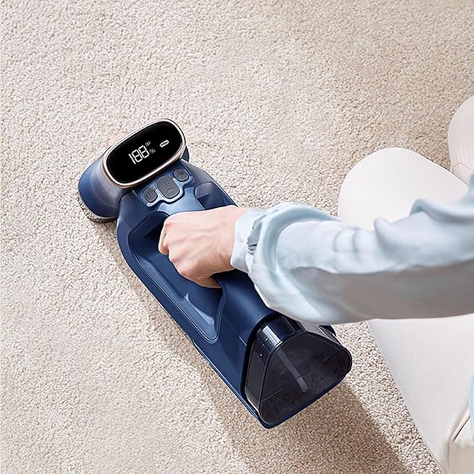 Handheld Carpet Cleaner Machine Rechargeable Rug Couch Deep Cleaning Equipment with Smart Touch Panel for Furniture Couch Mattress Car Seat