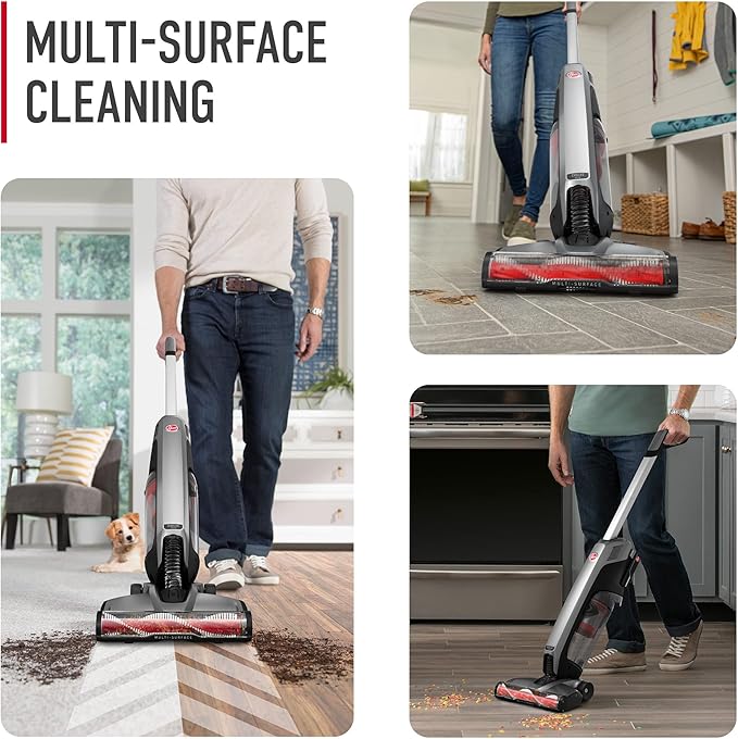 Hoover ONEPWR Evolve Pet Cordless Vacuum Cleaner Black Lightweight Stick Vac Small Upright Vacuum Cleaner Ideal for Pet Hair Large Dirt Cup Capacity Cordless Convenience