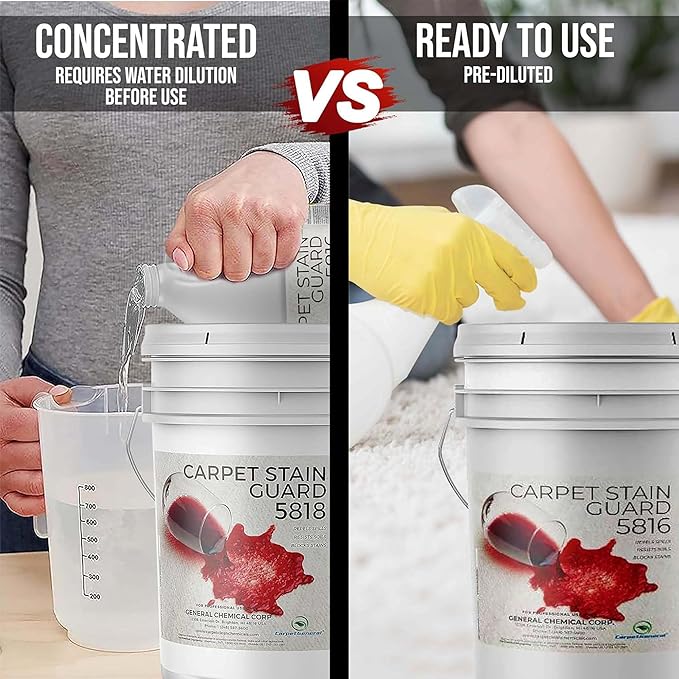 General Chemical Fabric Protector &amp Stain Shield - Ultra Concentrated Fabric Protector for Carpets Rugs UpholsteryDrapes &amp More - Carpet Stain Guard 5818 - for Outdoor &amp Indoor Use - 5