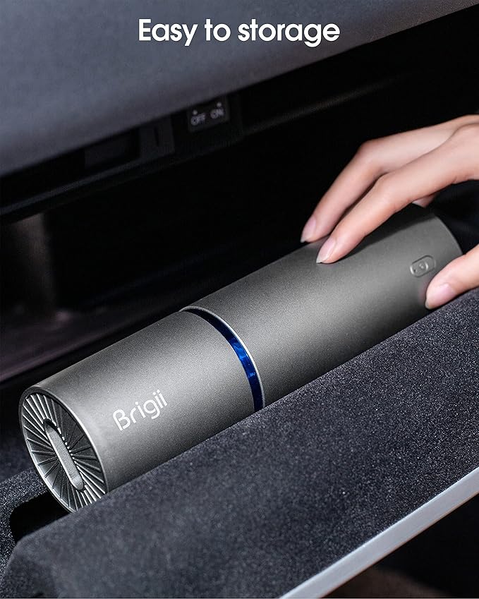 Brigii Mini Handheld Vacuum Cordless 3 in 1-Car Vacuum &amp Air Duster &amp Hand Pump Portable Rechargeable Cleaner for Car Interior Small Spaces Crevices-Y120 Pro