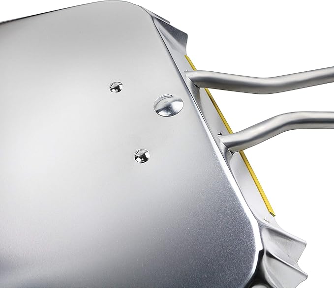 PHYEX 3-Pack 17 Heavy Duty Metal Dust Pans Wide Dustpans for Household Easy to Assemble