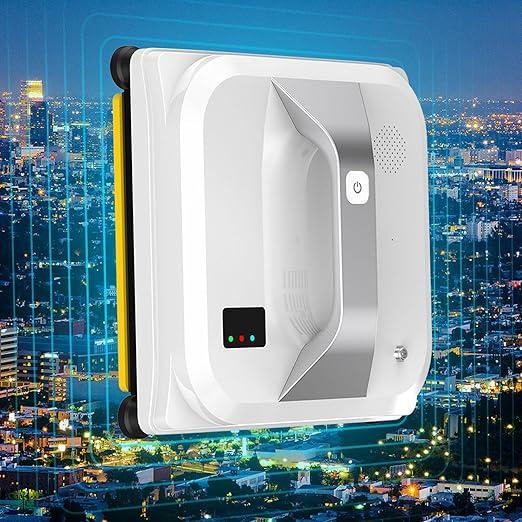 GLOGLOW Smart Window Cleaner 65dB 100-240V High Coverage 80W Glass Cleaning Robot Strong Suction for Home (US Plug)