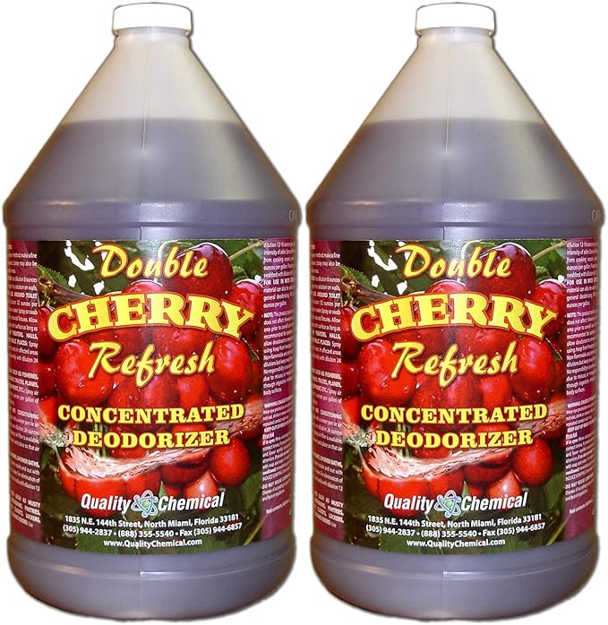 Double Cherry Refresh - Concentrated yet economical deodorant for the removal of unpleasant odors-2 gallon case