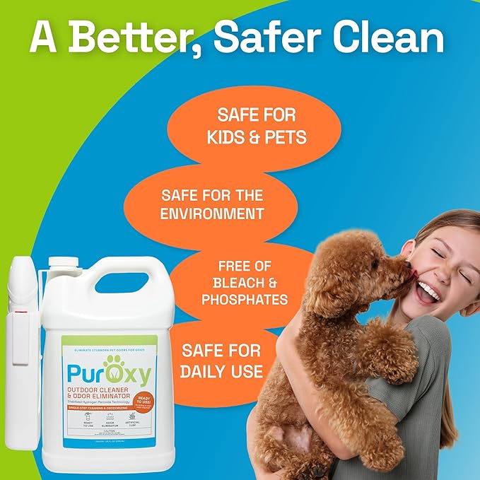 Outdoor Cleaner &amp Pet Odor Eliminator with Power Sprayer