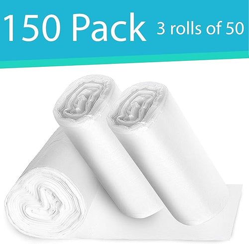 13 Gallon Clear Trash Bags 150 Pack Unscented Tall Kitchen Recycling Garbage Waste Bag