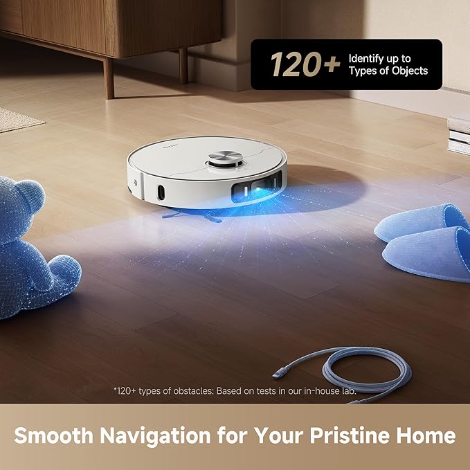 DREAME L40s Ultra AE Robot Vacuum and Mop Combo 19000Pa Suction Self Emptying Dust Box Flexible Mop &amp 167℉ Self Cleaning Washboard Diverse Brush Selection All-in-One Station Auto Refill