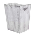 LIANTRAL Wood Trash Can Bathroom Trash Can Rustic Farmhouse Style Wastebasket Bin for Bedroom Office Living Room Bathroom Garbage Can Rustic Gray