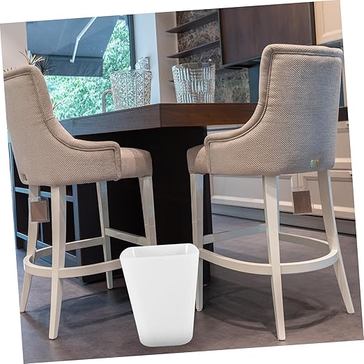 Large Opening Plastic Trash Can for Bedroom and Office Square Wastebasket with Thickened Material Simple Design Storage Bucket for Living Space and Hospitality Use