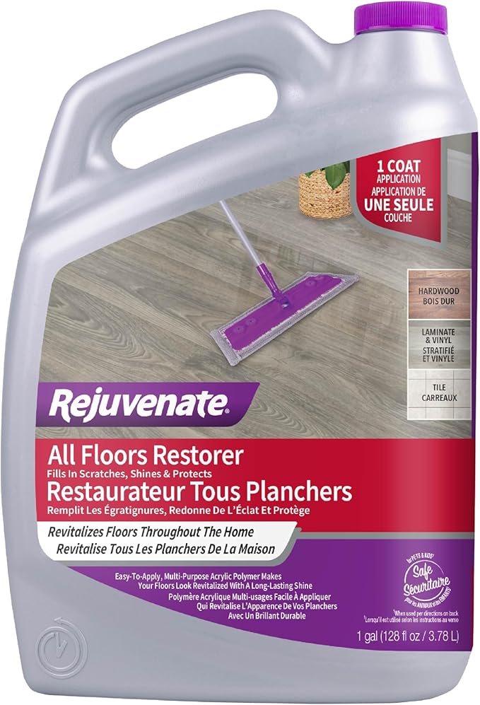 Rejuvenate All Floors Restorer Fills Scratches Shines And Protects All Floor Types Including Hardwood Laminate Vinyl And Tile 1 Gallon