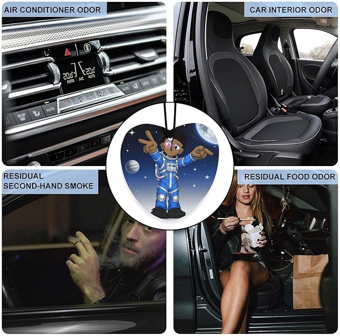 5PCS Car Air Freshener Hanging Personalized Double Sided Star Pointer Car Fresheners Long Lasting New Cars Scents Cute Automotive Freshies for Closets Drawers (tea)
