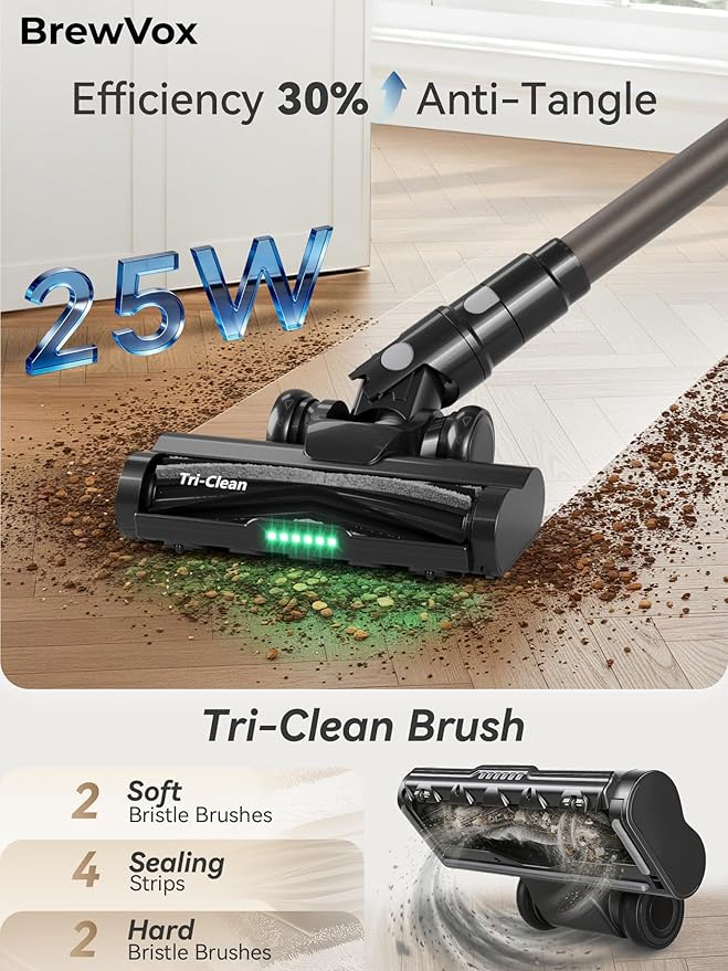 Telescopic Cordless Stick Vacuum Cleaner for Home Carpet &amp Pet Hair 40kPa Powerful Suction 450W Motor 65 Min Runtime 2.5H Quick Rechargeable for All Floors